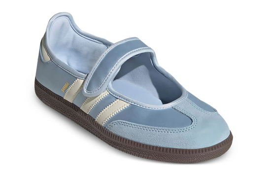 Adidas Samba Jane Mujer Satín Azul | Tenis clásicos atemporales