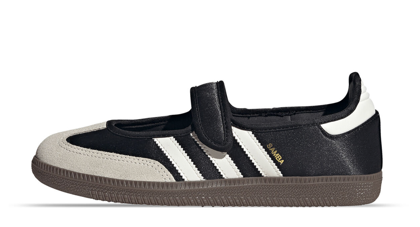 Adidas Samba Jane Mujer Satin Negro Gris | Tenis clásicos atemporales