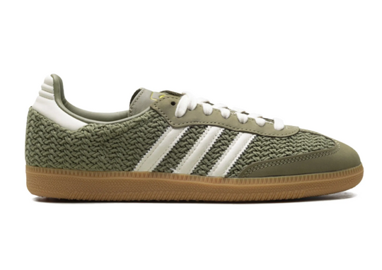 Tenis Samba Tejido Verde — Estilo Crochet