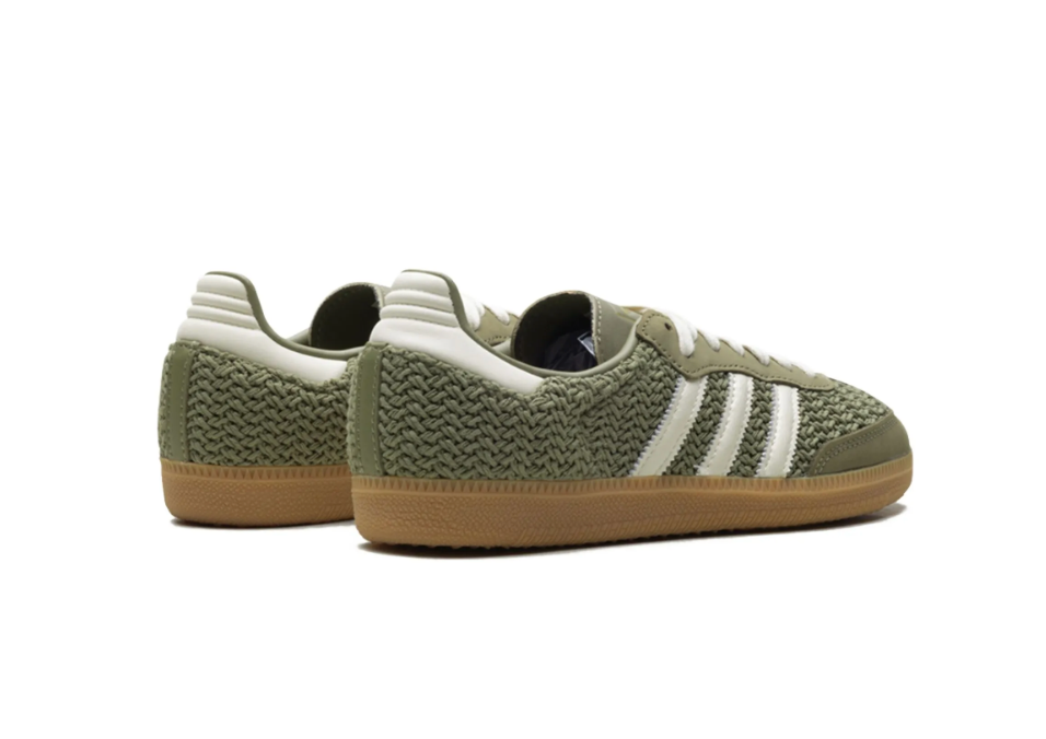 Tenis Samba Tejido Verde — Estilo Crochet
