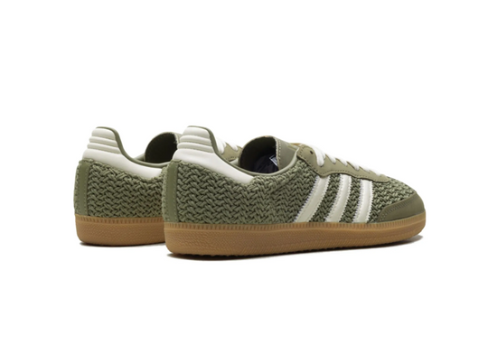 Tenis Samba Tejido Verde — Estilo Crochet