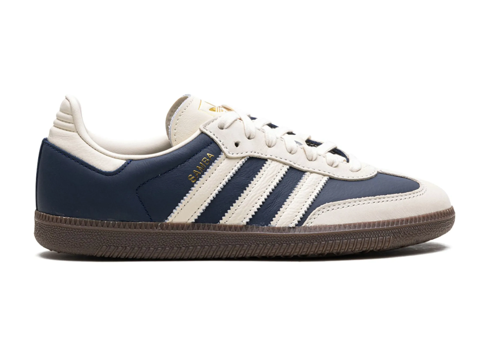 Adidas samba azul marino y crema