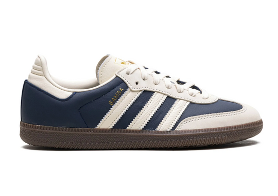Adidas samba azul marino y crema