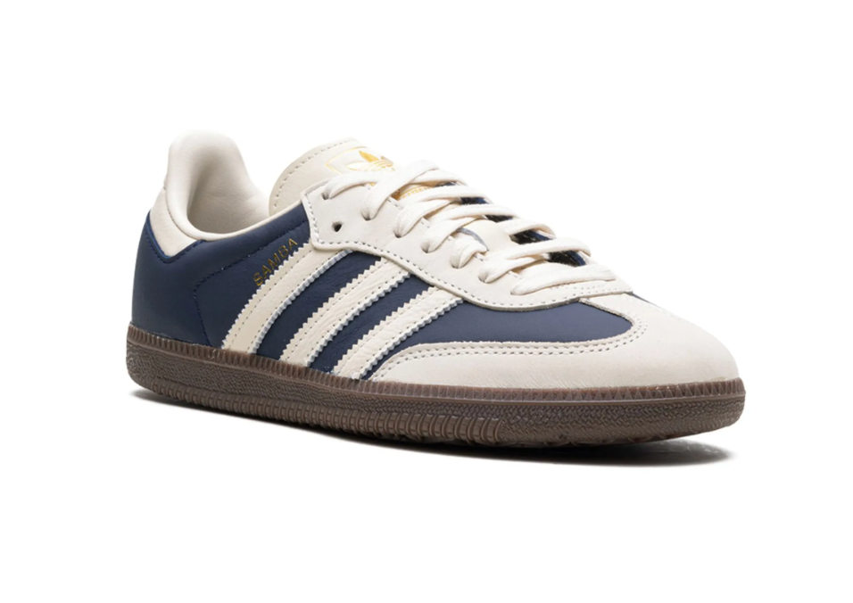 Adidas samba azul marino y crema