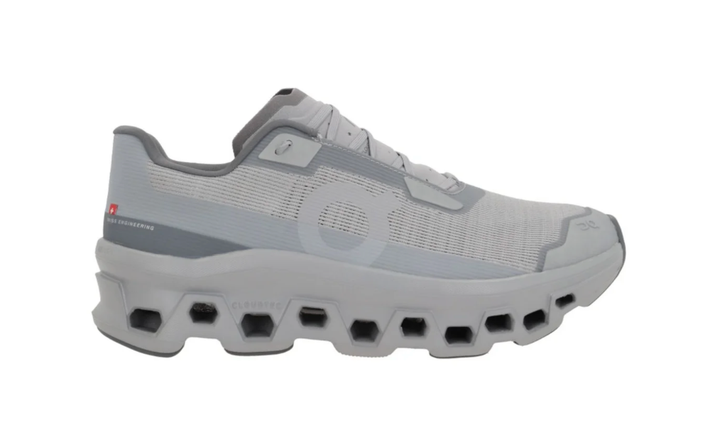 On Cloudmonster Void Gris | Running Diario vista lateral