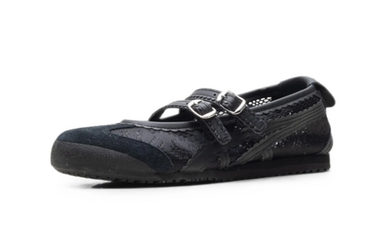 Onitsuka Tiger Ballet TGRS Negro | Mary Jane vista lateral
