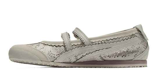 Onitsuka Tiger Ballet TGRS Gris | Mary Jane vista lateral