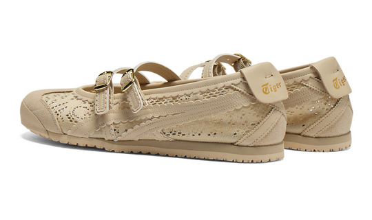 Onitsuka Tiger Ballet TGRS Beige | Mary Jane vista lateral
