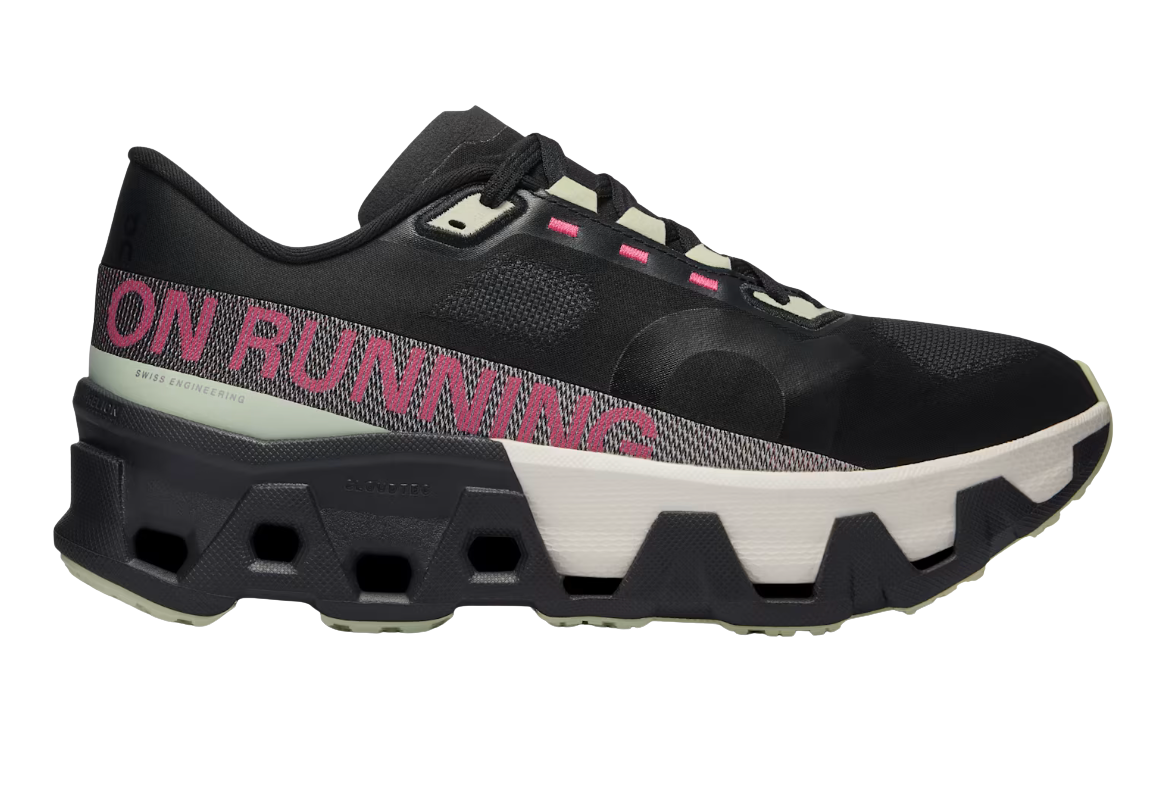On Cloudmonster Hyper Unisex Negro con Rosa