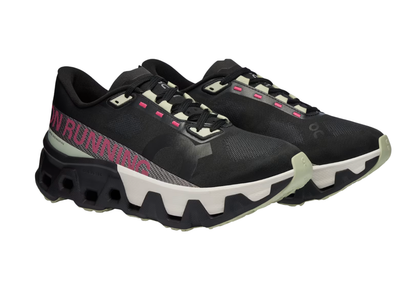 On Cloudmonster Hyper Unisex Negro con Rosa