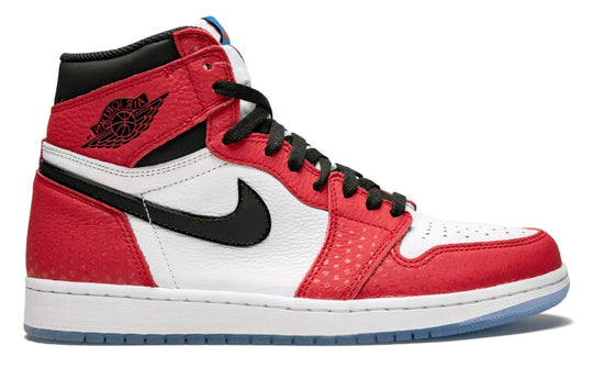 Jordan 1 Spiderman Origin Story color rojo blanco edición OG inspirada en Marvel México