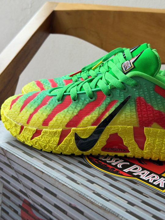 Nike Ja 3 Jurassic Park Explorer detalle degradado