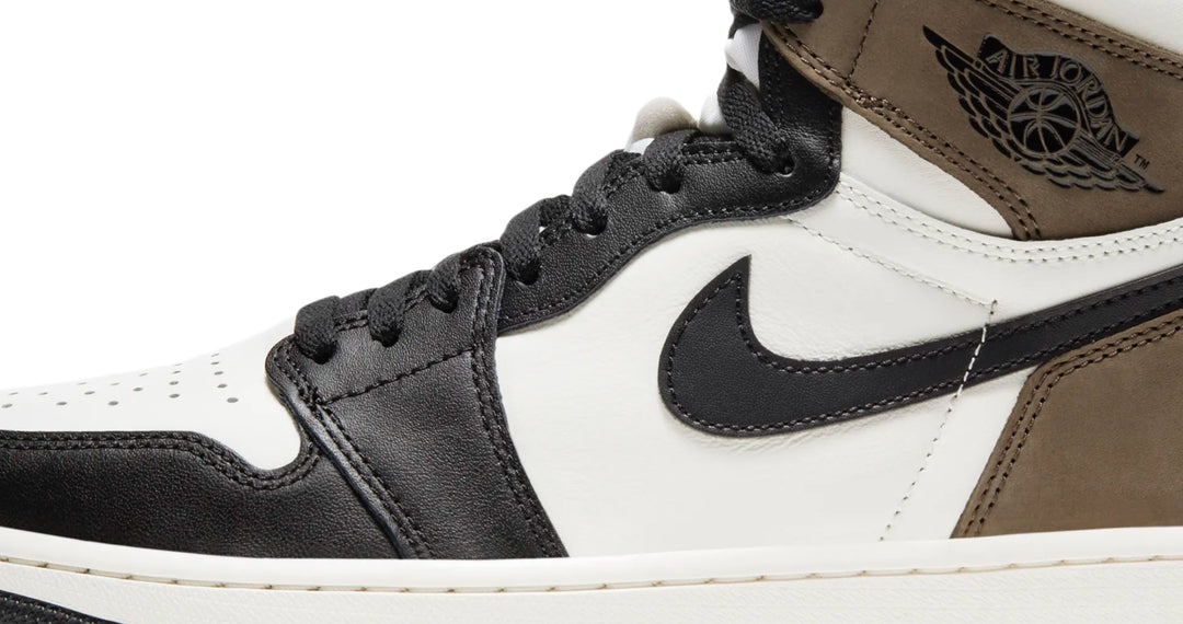 Jordan 1 Dark Mocha high café y negro estilo OG para streetwear México