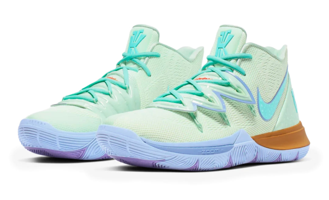 Nike Kyrie 5 Squidward verde pastel inspirados en Calamardo edición especial México