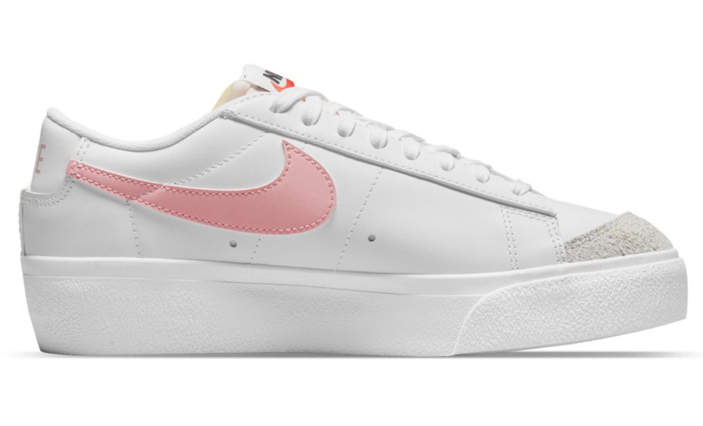 Nike Blazer Low Platform - Blanco Rosa