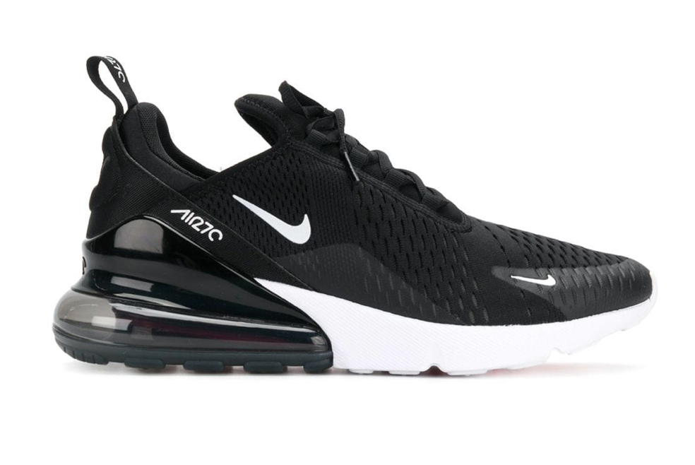 Nike Air Max 270 Negro con cámara Air grande para uso diario