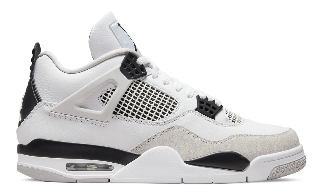 Jordan 4 Military Black color blanco y negro diseño retro OG México