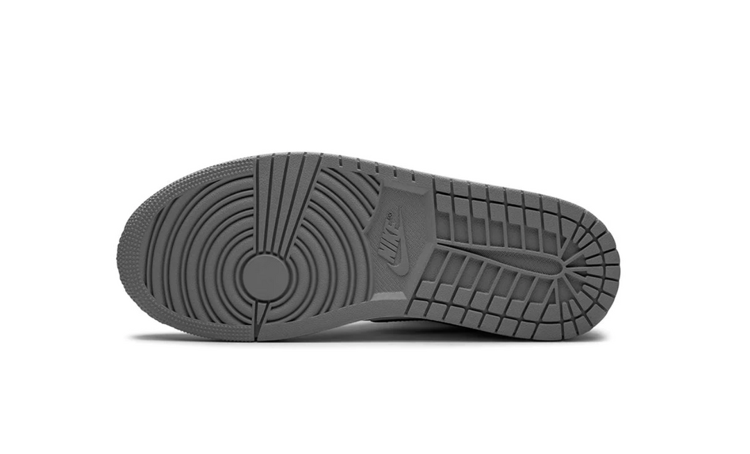 Nike Air Jordan 1 Mid Light Smoke Grey suela y lengüeta