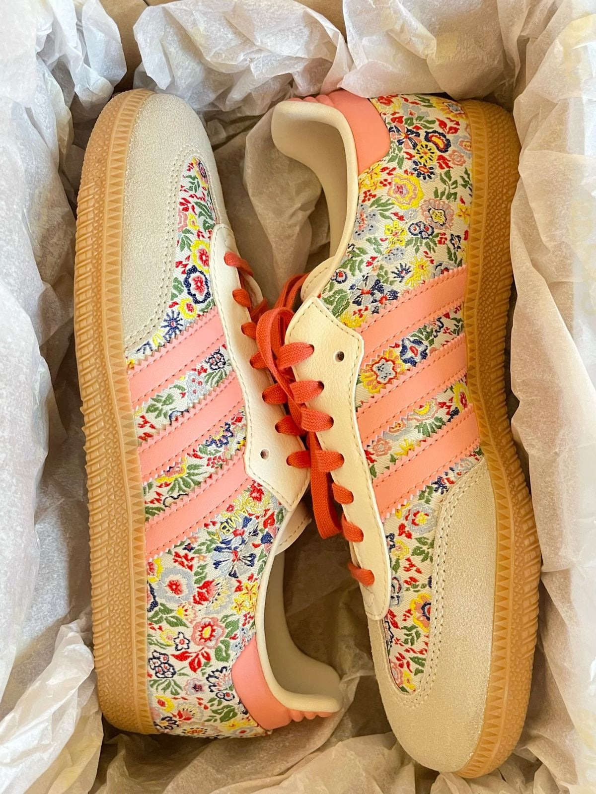 Adidas Samba flores rosa mujer