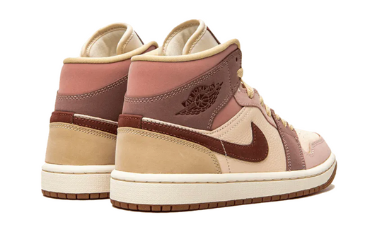 Nike Air Jordan 1 Mid SE Dark Pony Smoky Mauve vista trasera