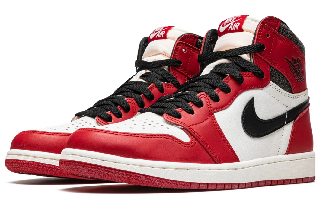 Jordan 1 Retro High OG Chicago Lost and Found rojo blanco negro estilo streetwear México