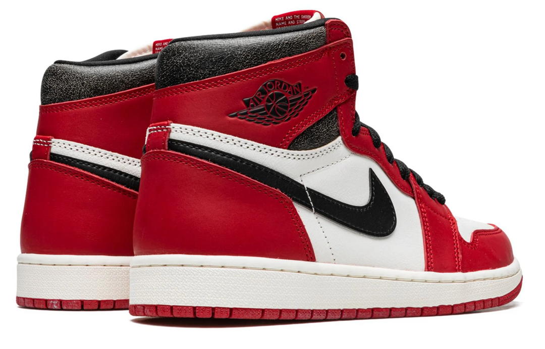 Jordan 1 Retro High OG Chicago Lost and Found rojo blanco negro estilo streetwear México