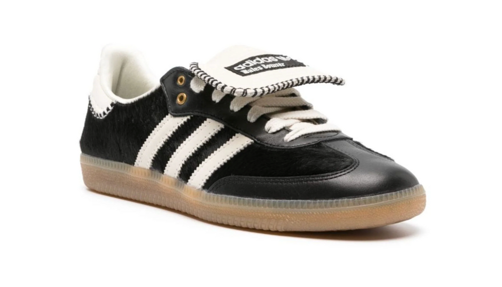 Tenis Adidas Samba Wales Bonner Negro México vista lateral.