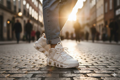 Air More Uptempo gris rosa