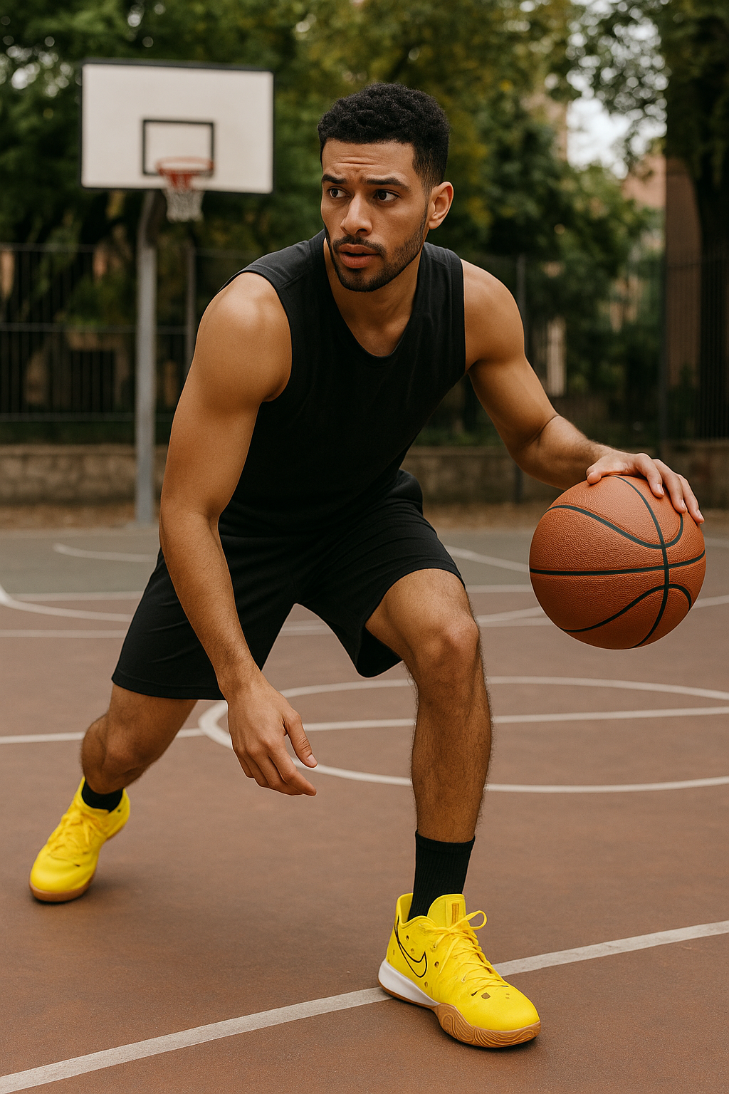 Nike Kyrie 5 SpongeBob amarillos con Zoom Air y tracción multidireccional México