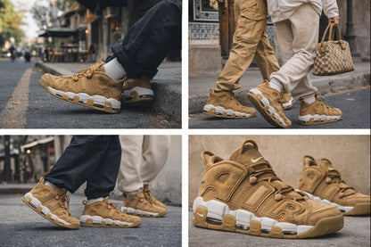 Nike Air More Uptempo Premium beige / café “Wheat”
