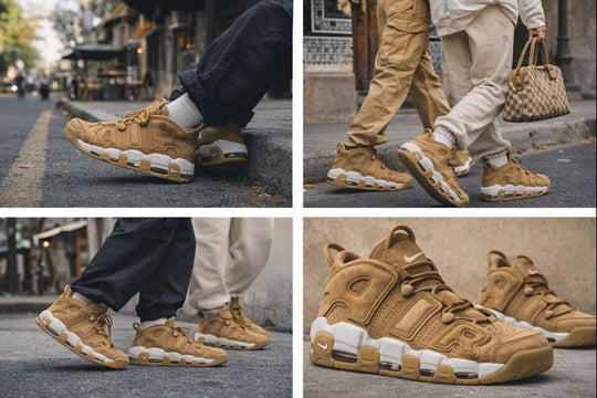 Nike Air More Uptempo Premium beige / café “Wheat”