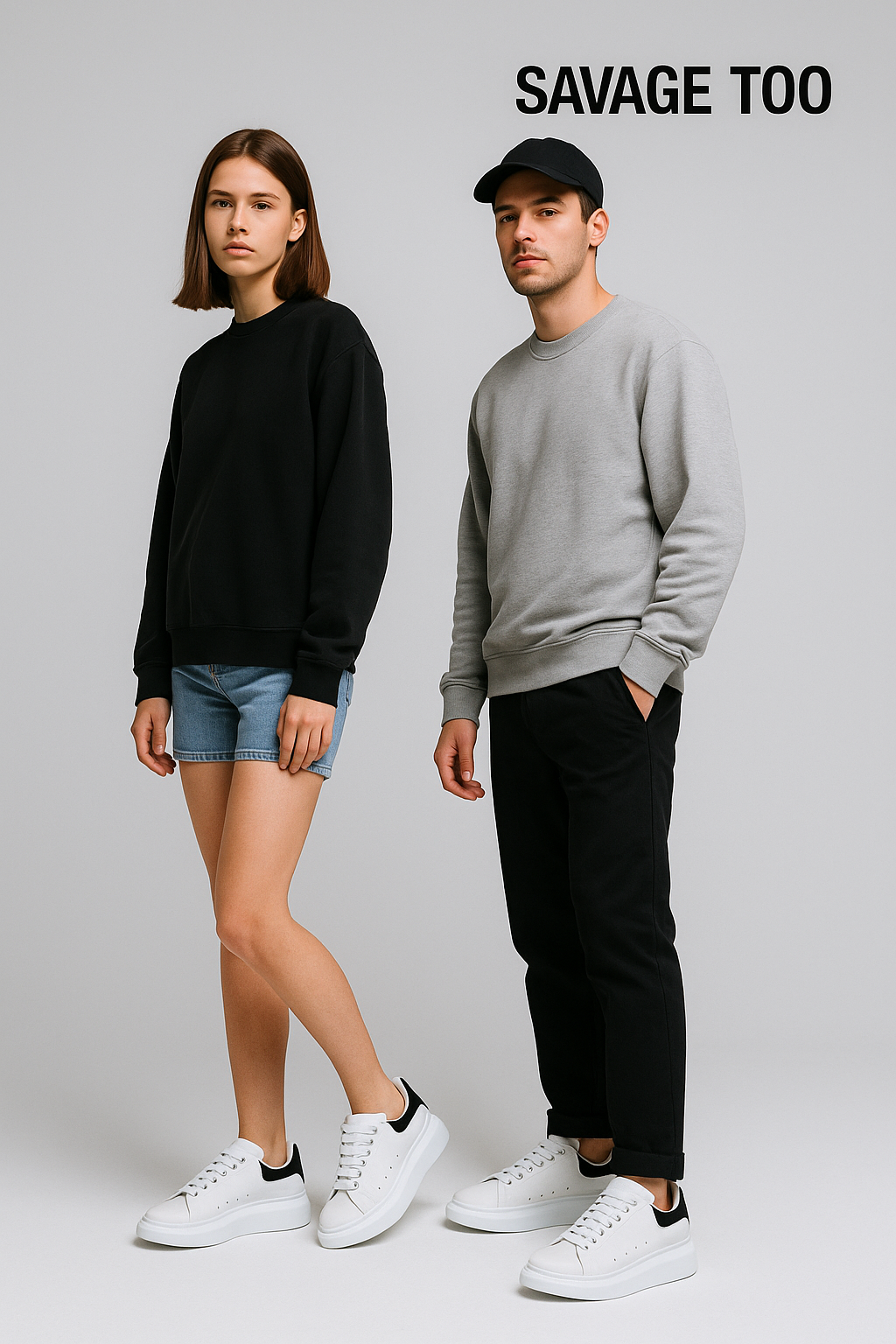 Alexander McQueen Oversized Sneaker – Detalle de Ribete Negro