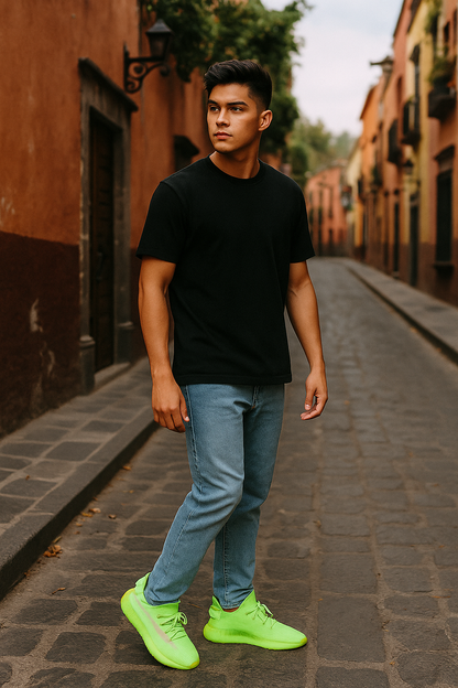 Tenis Adidas Yeezy Boost 350 V2 Glow in the Dark México vista lateral.