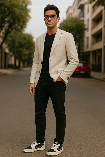 Jordan 1 Low Travis Scott Olive en tonos crema, negro y oliva con Swoosh invertido