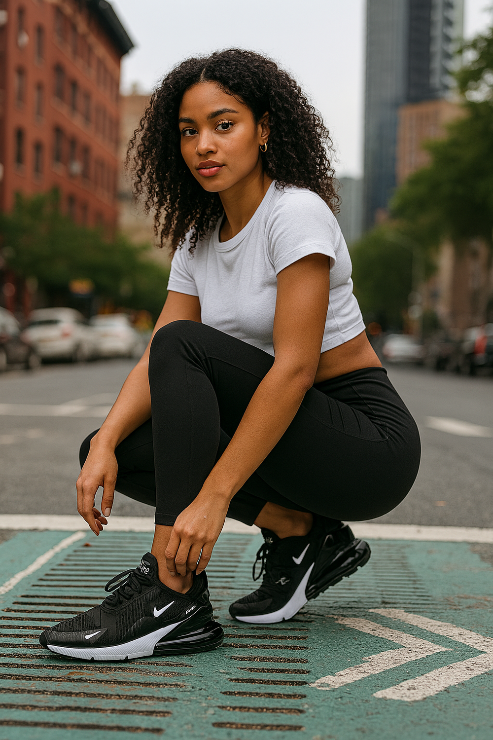 Nike Air Max 270 Negro con cámara Air grande para uso diario