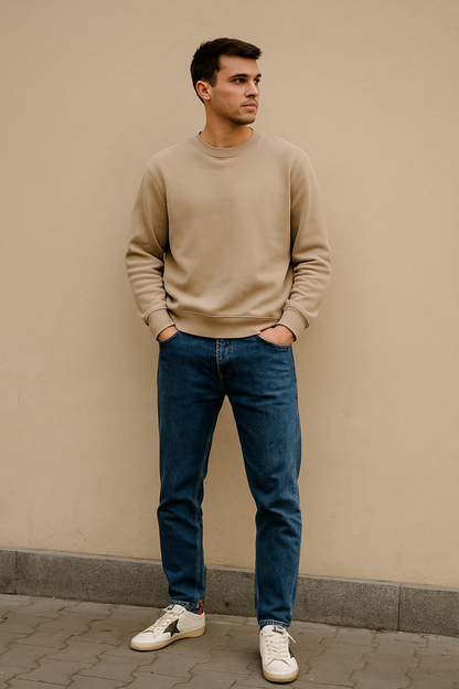 Golden Superstar Style – Blanco Hombre con Estrella Metálica y Talón Rojo