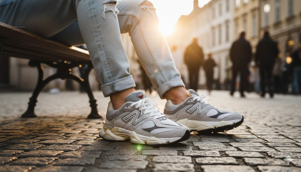 New Balance 9060 gris / blanco