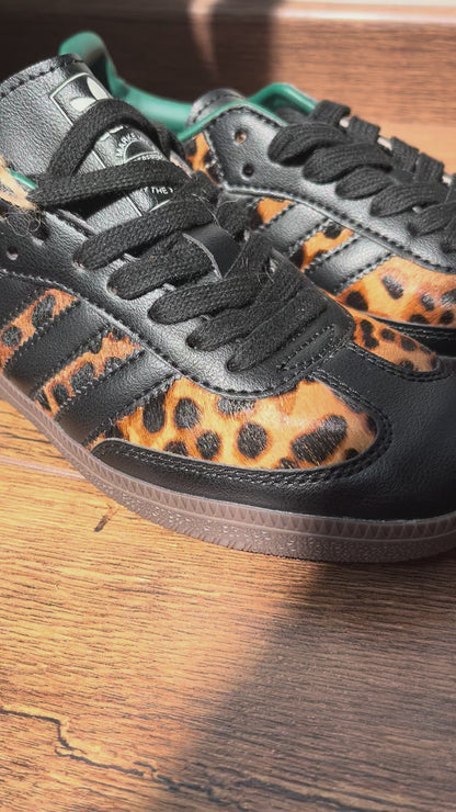Tenis Adidas Samba OG Leopardo Verde México Hombre y Mujer