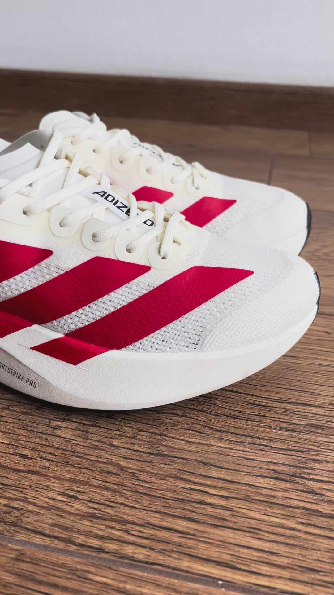 Adidas Adizero EVO SL Blanco Rojo Unisex México | Tenis ligeros